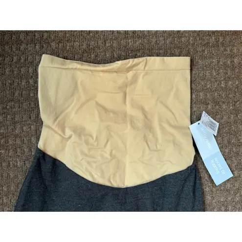 Motherhood Maternity Gray Secret Fit Leggings Over Belly Panel Large L Size undefined