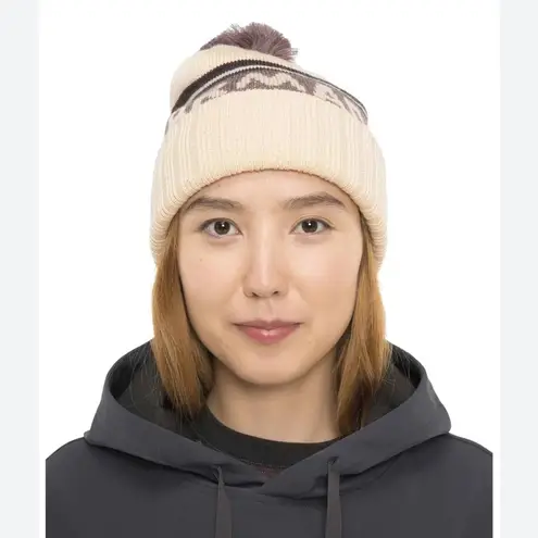 Armada Jacquard Knit Pom Beanie. New With Tags. Purple