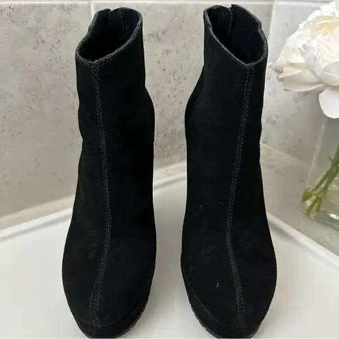Kelsi Dagger Women’s Black Suede Wedge Booties Size 7.5
