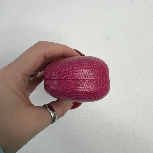 Lilly Pulitzer  Eyeglass Sunglasses Hard Case Pink Faux Snakeskin Clamshell EMPTY