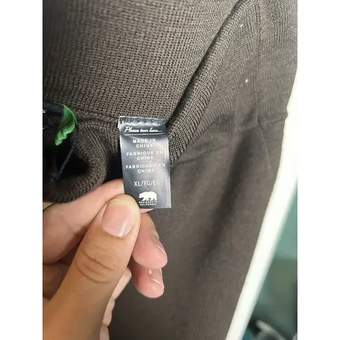 Dockers Women’s Tapered Crop Wool Blend Brown Straight Leg Pull On Pants XL