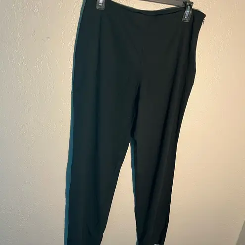 Emporio Armani Black Straight Leg Pants Sleek Design SZ 30 Designer Leggings