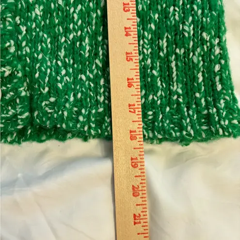 Ruby Rd. Green Boucle Knit Capelet Cardigan Poncho Sweater Size M Size M