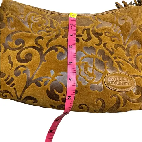 NWT Bottega Fiorentina Tan Suede Shoulder Bag