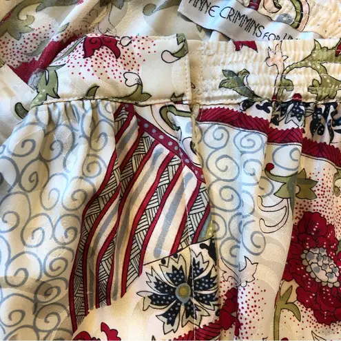 Anne Crimmins for UMI Collections Floral Silk Skirt Size 12