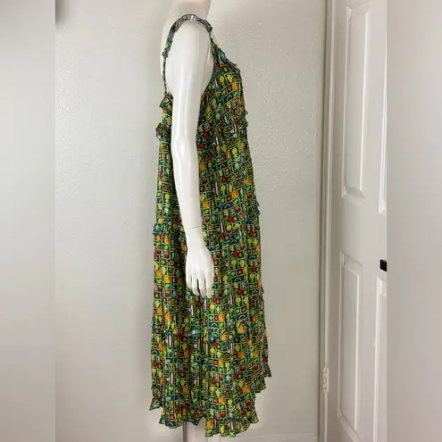 Disney  Parks Olu Mel Dress Womens S Tiered Maxi Rayon.   E17