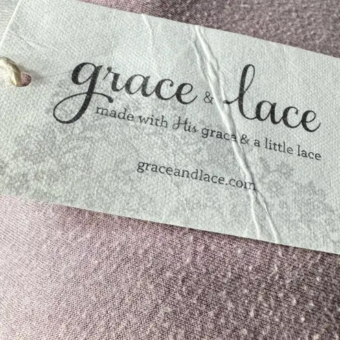 Mauve Ruffle Off Shoulder Cold Shoulder Tunic by Grace & Lace Vintage Look NEW Pink Size M