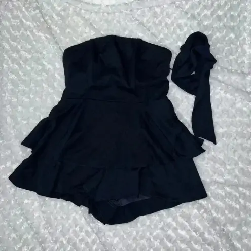 Princess Polly THE ROLLA ROMPER NAVY Size 10