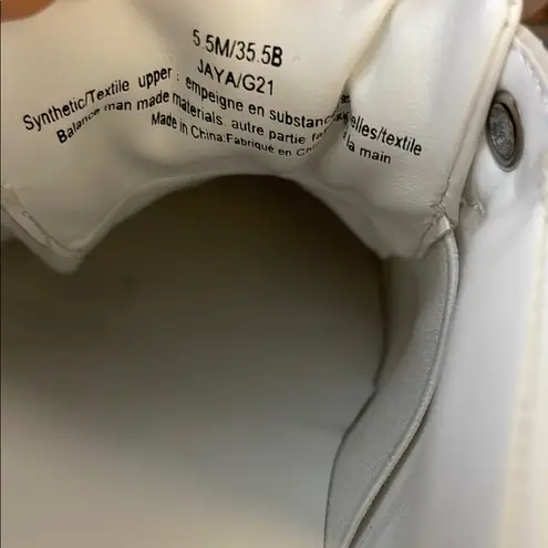 Karl Lagerfeld Paris White Logo Sneakers with Rhinestone Heel-5.5M Women (D10)?