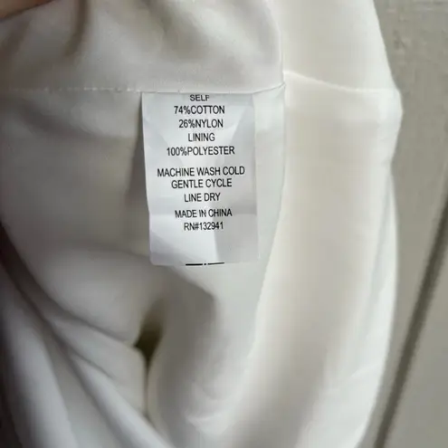 Amanda Uprichard  Cecelia Midi Dress in White Odyssey Lace Size XL