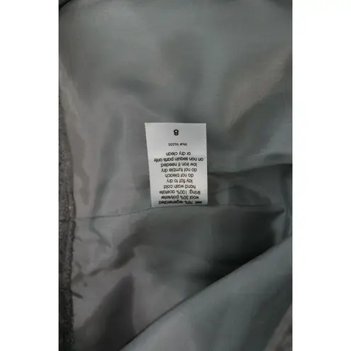 Susana Monaco Pencil Skirt Wool Blend Gray Embellished Sequins Size 8 Lined