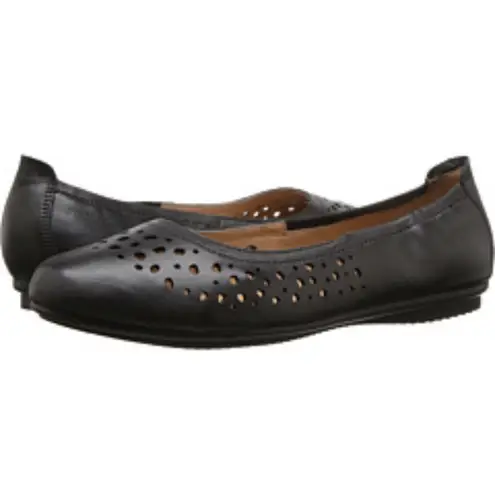 Josef Seibel Pippa Ballet Flat Womens Shoes Size EU 36 US 5.5 Die Cut Black Black