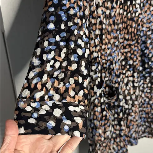 Nic+Zoe NEW Artsy Dot Tunic Top Long Pockets As Seen On TV Sister Wives Blue