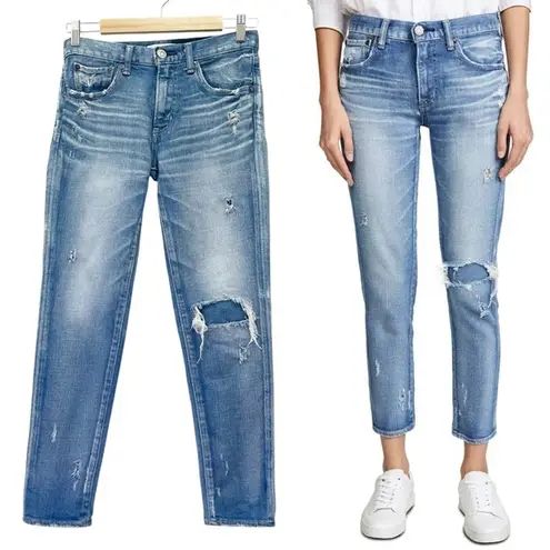 Moussy Vintage Lenwood Skinny Selvedge Ankle Jeans Size 26 | 2 Japanese Drnim Blue