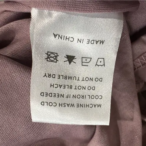 Baltic Born Tatiana One Shoulder Velvet Maxi Dress Mauve Purple Small