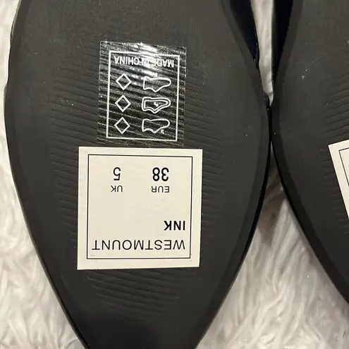 MATT & NAT WOMEN’S WESTMOUNT VEGAN LEATHER FLATS IN INK SIZE 7