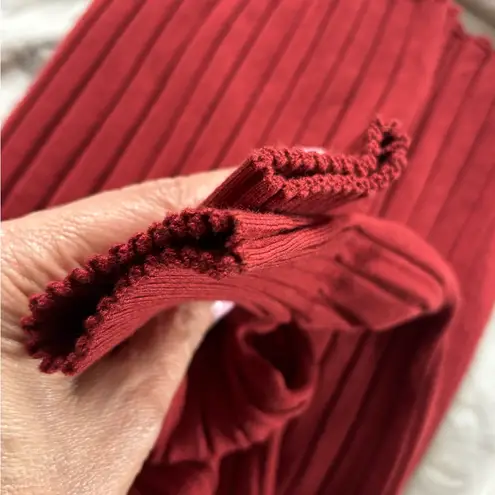 INC New International Concepts Ribbed brick Color Blouse