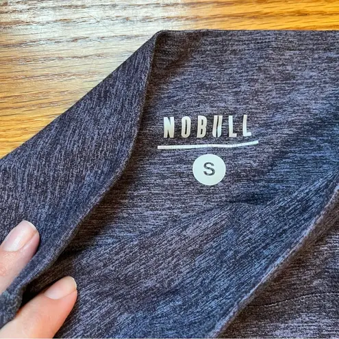 Nobull purple heathered crop leggings size small