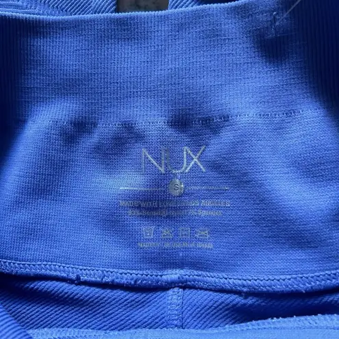 NWT NUX Womens Active Shapeshifter Blue Leggings Size Small S Yoga Gym