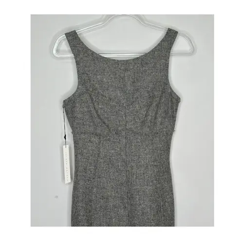 Susana Monaco 2000s Lambswool Gray Sheath Dress Fall Hoilday Sz 2