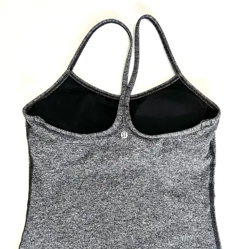 Lululemon  Power Y Tank Luon in Heathered Black Size 8