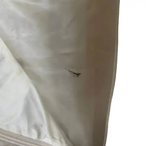 Kasper Women Midi Skirt 18 Cream Geometric Straight Career Mature Event Classic