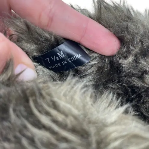 Sporto Capri Faux Fur Snow Boots Suede Wedge Brown Size 7.5M