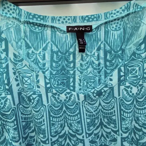 FANG Women’s Bohemian Burnout Print Fitted V