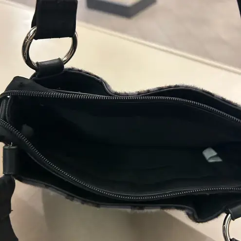 Rosetti Black Brown Animal Print Bag Preowned and there is wear-discount SOFT!