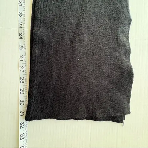 NWT Monrow Supersoft Knit flare Slit Hem Pants small black pull on trousers