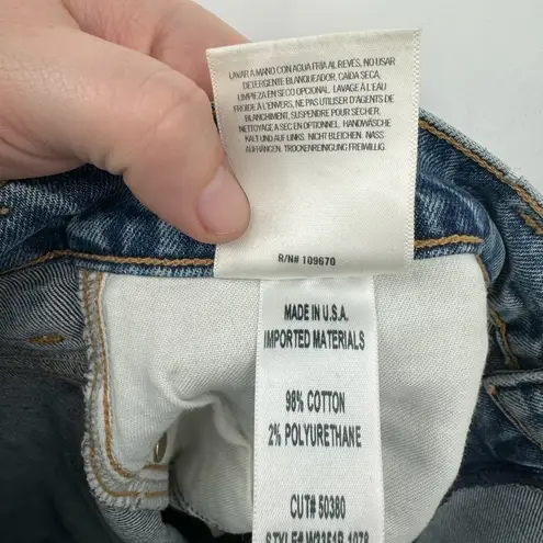 Goldsign Women 29 Straight Leg Medium Wash Denim Hugh Waist Boho Western Jeans