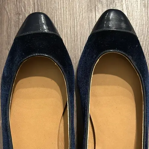 Talbots  Blue Velvet Flats Work Career Office Size 10