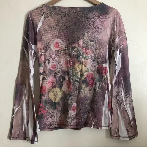 Goa Los Angeles Embroidered Bohemian Long Bell Sleeve V