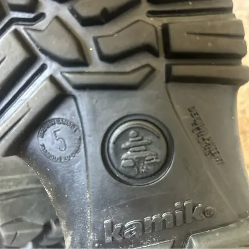 Kamik Waterproof Winter Rain Snow Boots Black Size 5 Unisex