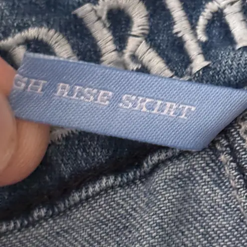 Hydraulic Soho High Rise Denim Skirt Vintage Southwestern Y2K size 10