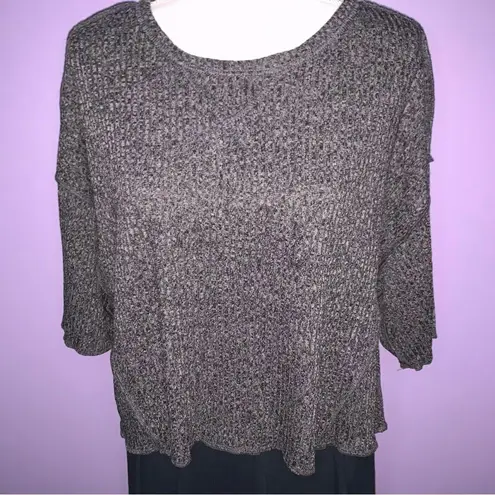 Jolie LA NWT Jolie Charcoal Grey Knit Top