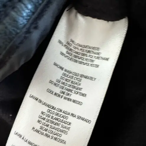 Calvin Klein Jeans Calvin Klein Sz: L Black Faux Leather Pants. Pull On. Flat Front. Patch pockets