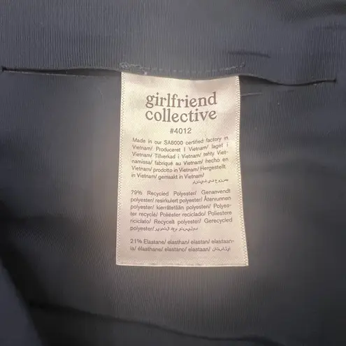 Girlfriend Collective High Waist Capri Leggings in Midnight Navy