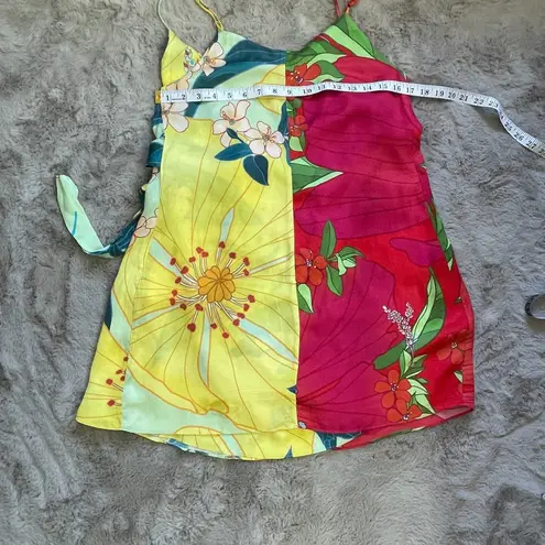 Farm Rio Women's Pietra Mini Wrap Dress Size M Multicolor Vibrant Summer $170