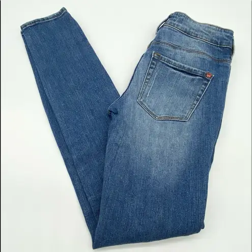 Bullhead Denim Co Womens 1 High Rise Skinniest Distressed Jeans Medium Blue Size undefined