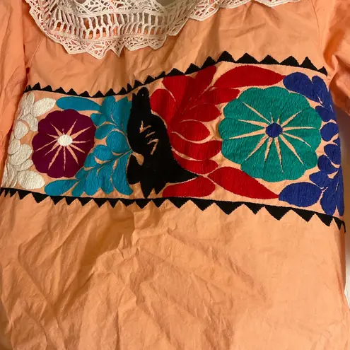 YIMAI OFF THE SHOULDER Peach Women's Top size small Orange