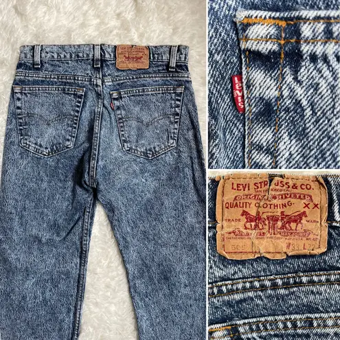 Levi's Vintage red tag  505 acid wash denim jeans