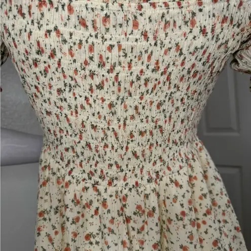 Mine Floral Square Neck Mini Dress Size Medium. #96
