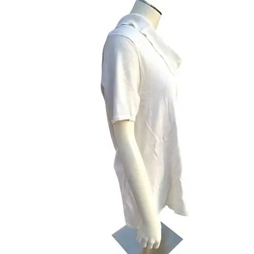 Alex Marie Off Shoulder Knit Top Size Large White Stretch Fabric Flattering Fit