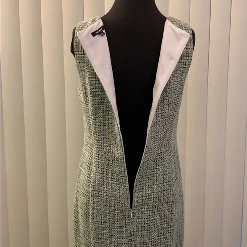 Premise blue, green & white sleeveless dress.