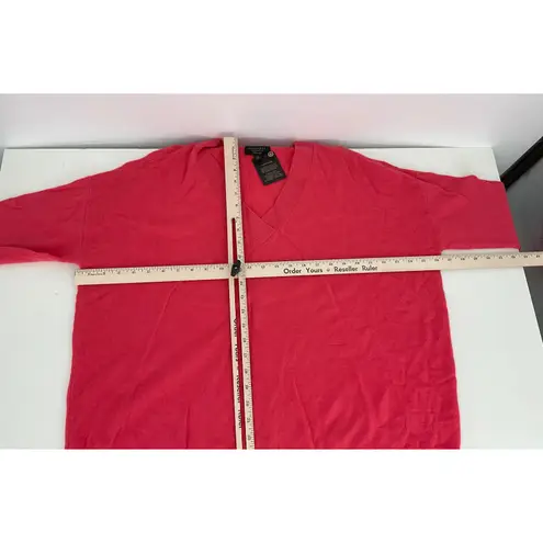 Charter Club Luxury 100% Cashmere Sweater Women's XL Pink V