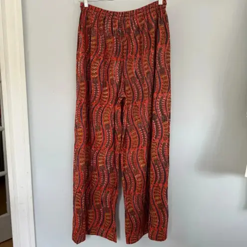 Alix Of Bohemia Women's Natalie Orange Pant, size XL wide leg Red