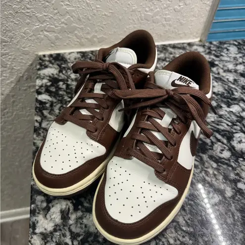 Nike  Chocolate Brown and Cream Sneakers