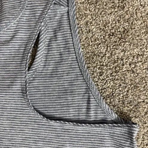 Tracksmith Horizon Tank in Blue and White Stripe Size Medium Running Singlet