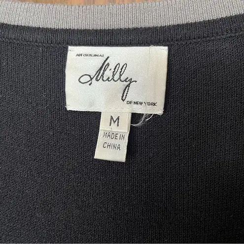 Milly of New York Sparkle Zig Zag Dress Black Size M